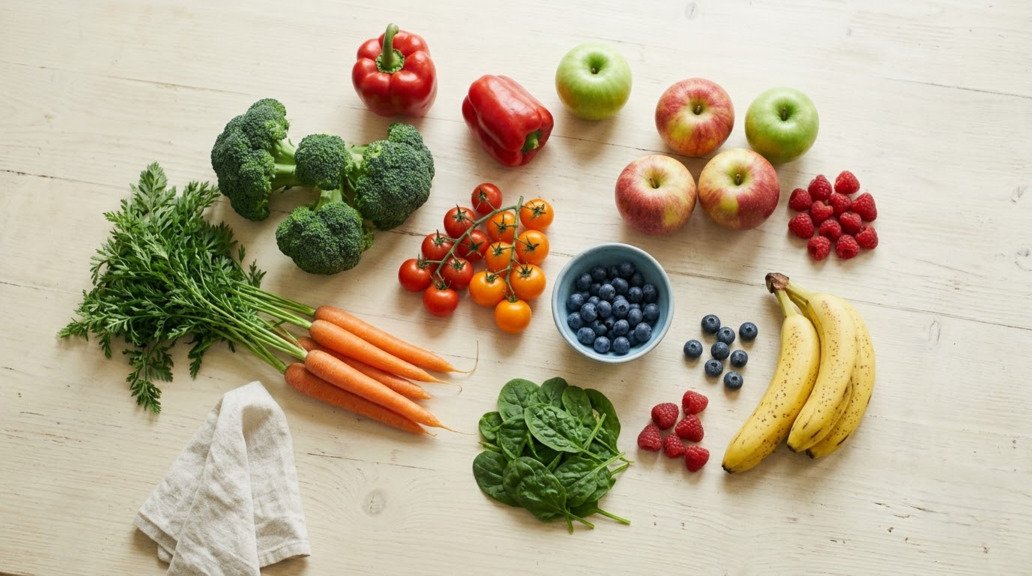 Fruits and vegetables names in English for learners