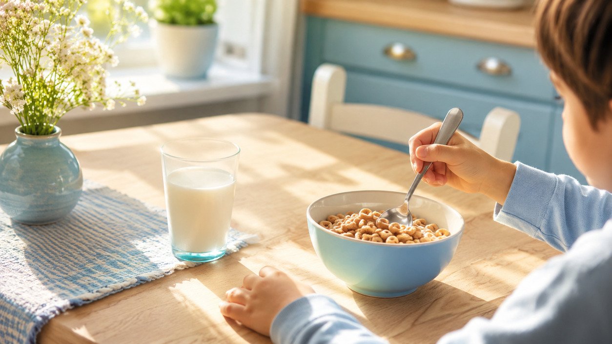 A child's daily routine in English, from morning to bedtime